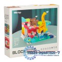 Klocki konstrukcyjne tor kulkowy 62 el. Bibi-inn