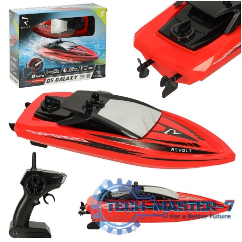 Motorówka zdalnie sterowana RC REVOLT Q5 Galaxy Szybka Łódź 8km/h 2.4GHz Zasięg 50m Wodoodporna Motorówka zdalnie sterowana RC REVOLT Q5 Galaxy Szybka Łódź 8km/h 2.4GHz Zasięg 50m Wodoodporna