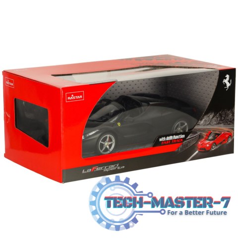 Samochód zdalnie sterowany Rastar 75800 Ferrari LaFerrari Aperta 1:14 czarny Samochód zdalnie sterowany Rastar 75800 Ferrari LaFerrari Aperta 1:14 czarny