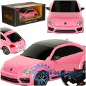 Samochód zdalnie sterowany Rastar 78000 Volkswagen Beetle 1:14 różowy