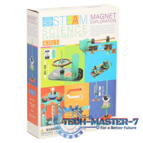 Zestaw edukacyjny do eksperymentów naukowych magnetycznych DIY 4w1 Zestaw edukacyjny do eksperymentów naukowych magnetycznych DIY 4w1