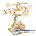 Zestaw naukowy przyrodniczy model 3D drewniany wiatrowskaz