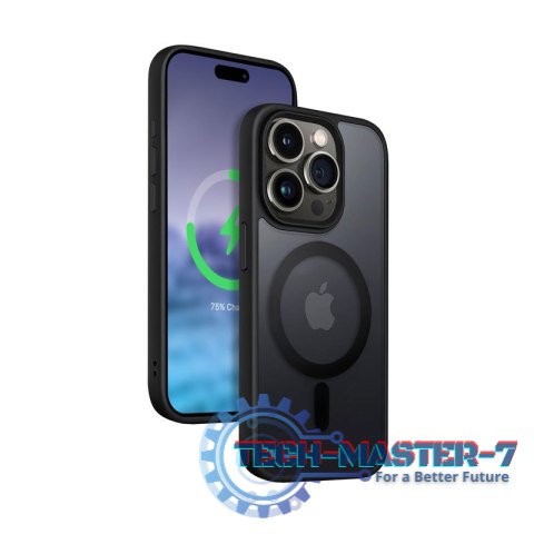 Etui Hybrid Frost MAG Cover iPhone 15 Pro MagSafe Czarne