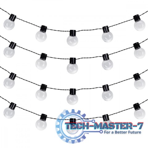 Girlanda solarna ogrodowa 2w1 LED MCE424 7m kule Girlanda solarna ogrodowa 2w1 LED MCE424 7m kule
