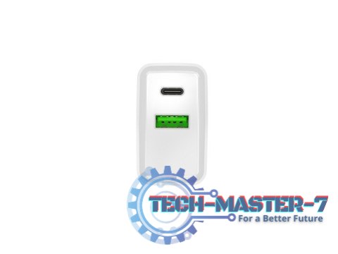 Ładowarka sieciowa Ribera 1x USB-A + 1x USB-C 20W Biała Ładowarka sieciowa Ribera 1x USB-A + 1x USB-C 20W Biała