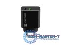 Ładowarka sieciowa Ribera 1x USB-A + 1x USB-C 20W Czarna