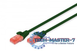 Patch cord U/UTP kat.6 PVC 5m Zielony