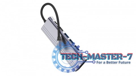 Hub 7-in-1 USB-C USB3.2 Gen1. Type-C, 3xUSB-A HDMI, SD, microSD slot. PD 100W Hub 7-in-1 USB-C USB3.2 Gen1. Type-C, 3xUSB-A HDMI, SD, microSD slot. PD 100W