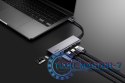 Hub 7-in-1 USB-C USB3.2 Gen1. Type-C, 3xUSB-A HDMI, SD, microSD slot. PD 100W
