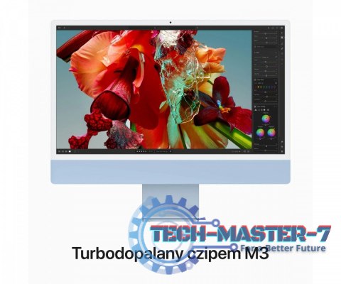 IMac 24 cale: M3 8/10, 8GB, 256GB SSD - Niebieski IMac 24 cale: M3 8/10, 8GB, 256GB SSD - Niebieski