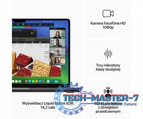MacBook Pro 14,2 cali: M3 Max 14/30, 36GB, 1TB - Gwiezdna czerń MacBook Pro 14,2 cali: M3 Max 14/30, 36GB, 1TB - Gwiezdna czerń