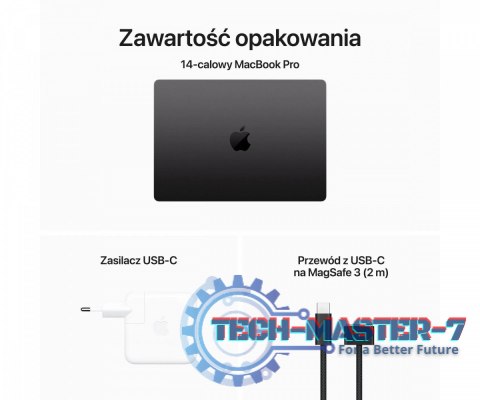 MacBook Pro 14,2 cali: M3 Max 14/30, 36GB, 1TB - Gwiezdna czerń MacBook Pro 14,2 cali: M3 Max 14/30, 36GB, 1TB - Gwiezdna czerń