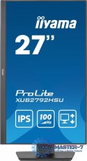 Monitor ProLite XUB2792HSU-B6 27 cali IPS,HDMI,DP,100Hz,SLIM,4xUSB3.2,PIVOT, HAS(150mm),2x2W