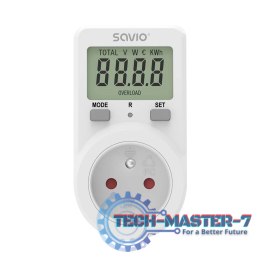 Watomierz z wyświetlaczem LCD, 16A, 3680W, AE-02