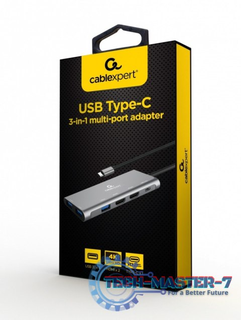 Adapter USB-C Hub USB-C PD HDMI x2 USB 3.0x3 Adapter USB-C Hub USB-C PD HDMI x2 USB 3.0x3