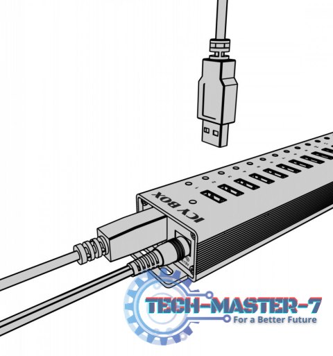 Hub IB-HUB1717 16+1 port USB HUB, 16x USB + 1x USB do ładowania, USB 3.2 Gen 1, 96 Watt zasilacz Hub IB-HUB1717 16+1 port USB HUB, 16x USB + 1x USB do ładowania, USB 3.2 Gen 1, 96 Watt zasilacz