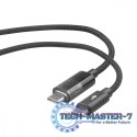 Kabel USB C - USB C 1m ze wskaźnikiem mocy ładowania LED (100 W)