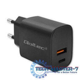Ładowarka GaN Power Pro | 1xUSB-C | 1xUSB | 30W | 5-20V | 1.5-3A | Czarna