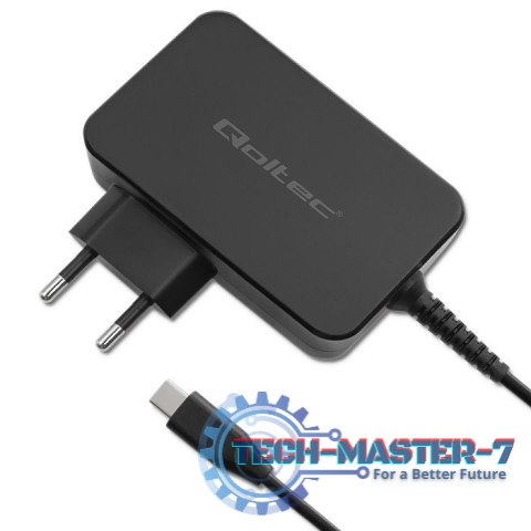 Ładowarka GaN Power Pro | 1xUSB-C | 100W | 5-20V | 3-5A | Czarna Ładowarka GaN Power Pro | 1xUSB-C | 100W | 5-20V | 3-5A | Czarna
