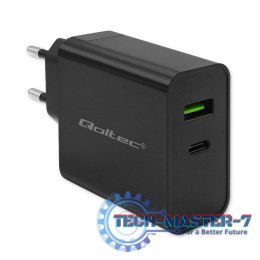 Ładowarka Super Quick PD | 1xUSB-C | 1xUSB | 45W | 5-20V | 2.25-3A | Czarna