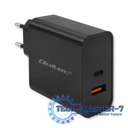 Ładowarka Super Quick PD | 1xUSB-C | 1xUSB | 65W | 5-20V | 1.5-3.25A | Czarna