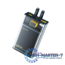 Power bank WP-325 Vanguard Series - 20000 mAh Super Charging z wbudowanym kablem USB-C & Lightning PD 20W + QC 22.5W (Czarny / P