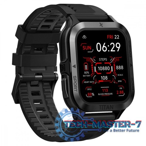 Smartwatch Fit FW67 Titan Pro Grafitowy Smartwatch Fit FW67 Titan Pro Grafitowy