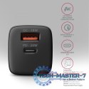 ACU-PQ20 Ładowarka sieciowa 20W, QC3.0/AFC/FCP + PD type-C Czarna
