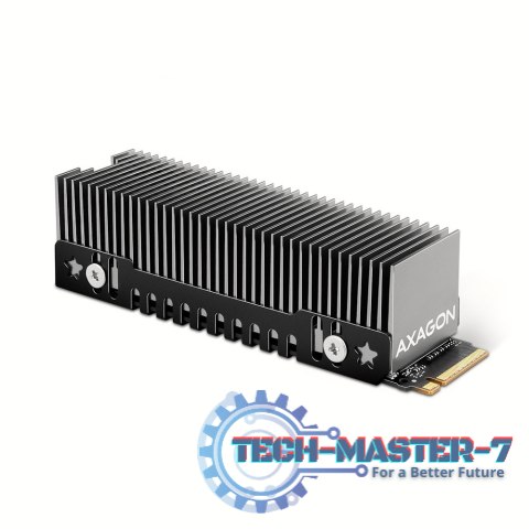 CLR-M2XT Chłodnica aluminiowa pasywna do dysku M.2 SSD, ALU korpus, silikonowe podkładki termiczne, wysokość 24mm CLR-M2XT Chłodnica aluminiowa pasywna do dysku M.2 SSD, ALU korpus, silikonowe podkładki termiczne, wysokość 24mm