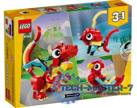 Klocki Creator 31145 Czerwony smok Klocki Creator 31145 Czerwony smok