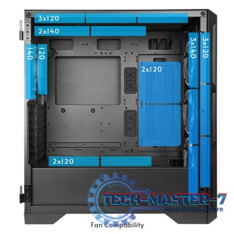 Obudowa APEX GA-01B-TG-OP 4xFans ARGB Obudowa APEX GA-01B-TG-OP 4xFans ARGB