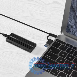 Obudowa | kieszeń NV2270 na dysk M.2 SSD | SATA | NVMe | USB-C | 2TB