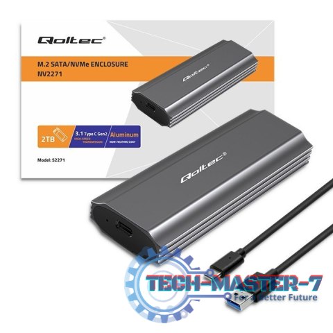 Obudowa | kieszeń NV2271 na dysk M.2 SSD | SATA | NVMe | USB-C | 2TB Obudowa | kieszeń NV2271 na dysk M.2 SSD | SATA | NVMe | USB-C | 2TB