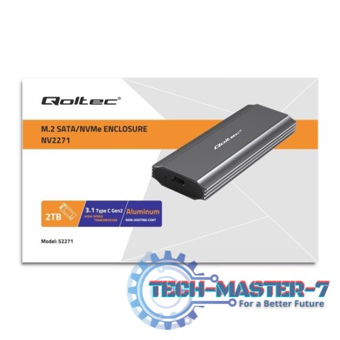Obudowa | kieszeń NV2271 na dysk M.2 SSD | SATA | NVMe | USB-C | 2TB Obudowa | kieszeń NV2271 na dysk M.2 SSD | SATA | NVMe | USB-C | 2TB
