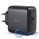 PA-B6T Black Omnia II GaN ładowarka sieciowa 3xUSB (2xUSB C+ 1xUSB A) 65W QC PD