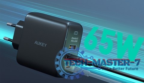 PA-B6T Black Omnia II GaN ładowarka sieciowa 3xUSB (2xUSB C+ 1xUSB A) 65W QC PD PA-B6T Black Omnia II GaN ładowarka sieciowa 3xUSB (2xUSB C+ 1xUSB A) 65W QC PD