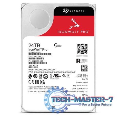 Dysk IronWolf Pro 24TB 3,5'' SATA ST24000NT002 Dysk IronWolf Pro 24TB 3,5'' SATA ST24000NT002
