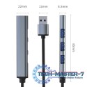 HUB adapter USB 3.0 4w1 | 4x USB 3.0