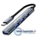 HUB adapter USB-C 3.1 4w1 | USB 3.0 | 3x USB 2.0