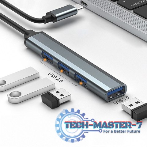 HUB adapter USB-C 3.1 4w1 | USB 3.0 | 3x USB 2.0 HUB adapter USB-C 3.1 4w1 | USB 3.0 | 3x USB 2.0