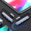 HUB adapter USB-C 3.1 4w1 | USB 3.0 | 3x USB 2.0