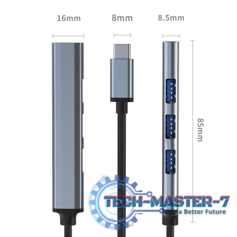 HUB adapter USB-C 3.1 4w1 | USB 3.0 | 3x USB 2.0 HUB adapter USB-C 3.1 4w1 | USB 3.0 | 3x USB 2.0