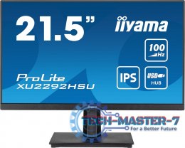 Monitor 21.5 cala ProLite XU2292HSU-B6 IPS,100Hz,FreeSync,SLIM,HDMI,DP,2x2W, 4xUSB(3.2),0.4ms