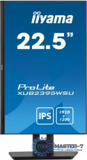 Monitor 22.5 cala XUB2395WSU-B5 IPS, PIVOT, 1920x1200, DP, HDMI, VGA, 16:10, 2xUSB, 2x2W, Freesync, HAS(150mm)
