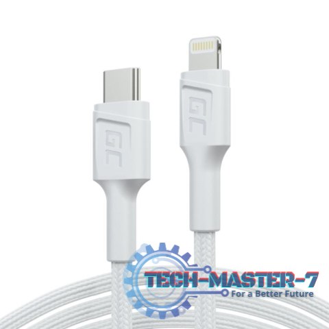 Kabel PowerStream USB-C do Lightning 1m MFI, PD, biały Kabel PowerStream USB-C do Lightning 1m MFI, PD, biały