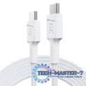 Kabel PowerStream USB-C do USB-C 2m, PD 60W, QC 3.0, biały