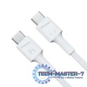 Kabel PowerStream USB-C do USB-C 2m, PD 60W, QC 3.0, biały