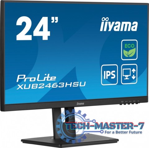 Monitor 23.8 cala ProLite XUB2463HSU-B1 IPS,100HZ,ECO,3ms,SLIM,HDMI,DP,2x USB3.22x2W,HAS(150mm),TCO,EPEAT Monitor 23.8 cala ProLite XUB2463HSU-B1 IPS,100HZ,ECO,3ms,SLIM,HDMI,DP,2x USB3.22x2W,HAS(150mm),TCO,EPEAT