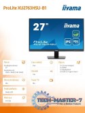 Monitor 27 cali ProLite XU2763HSU-B1 IPS,100HZ,ECO,3ms,SLIM,HDMI,DP,2x USB3.2 TCO,EPEAT
