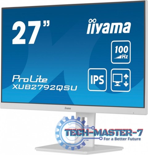 Monitor 27 cali ProLite XUB2792QSU-W6 IPS,QHD,HAS(150mm),100Hz,4xUSB3.2,SLIM Monitor 27 cali ProLite XUB2792QSU-W6 IPS,QHD,HAS(150mm),100Hz,4xUSB3.2,SLIM